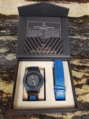 TRUWOOD ESSENCE NATURAL BLUE MAPLE MEN'S WATCH (LIMITED EDITION 1 0F 100)